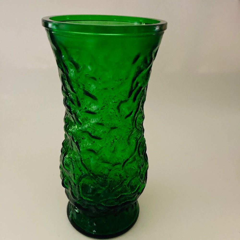 Hoosier Glass Green Vase